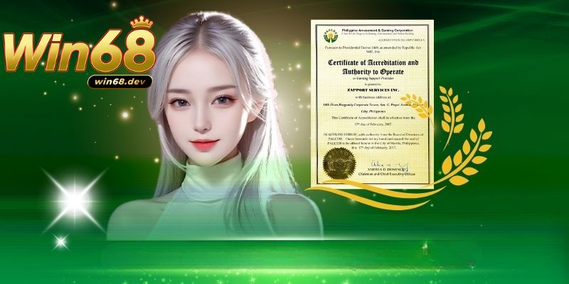 Giới thiệu Win68 2 Giới thiệu Win68 với nhiều loại giấy phép