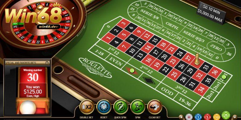 Roulette Win68 – Trò chơi cá cược chinh phục mọi bet thủ 3 Khám phá quy tắc chơi Roulette tại Win68